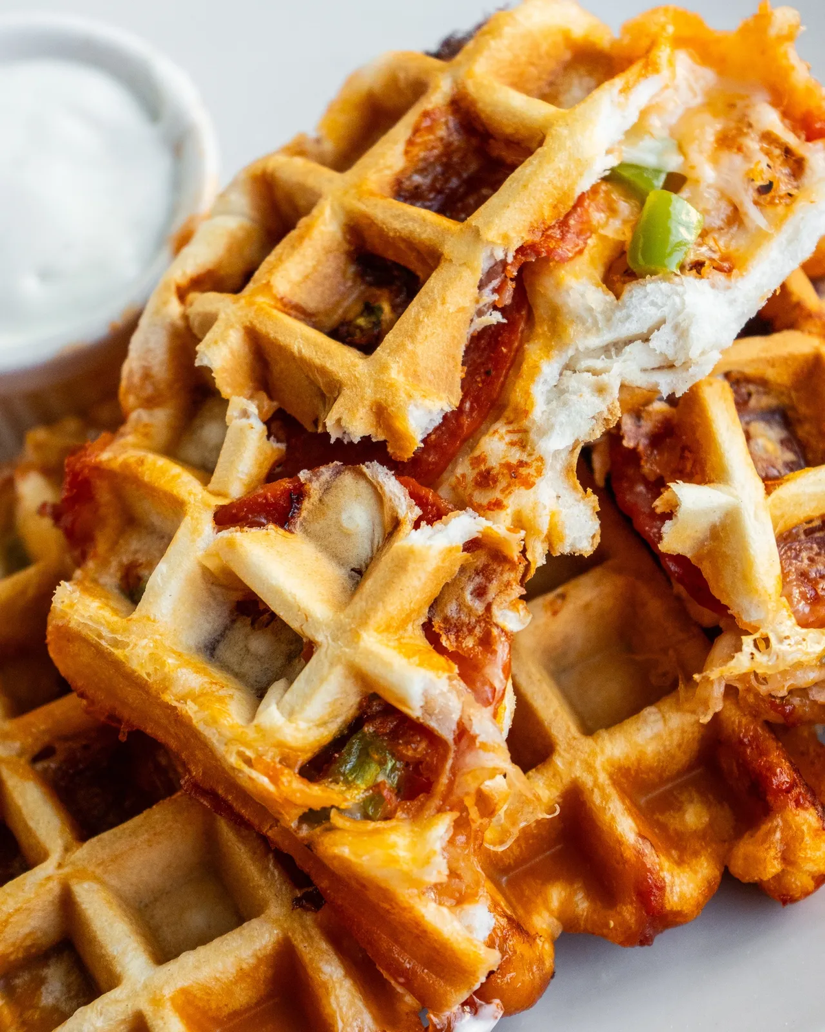 Pizza Waffles