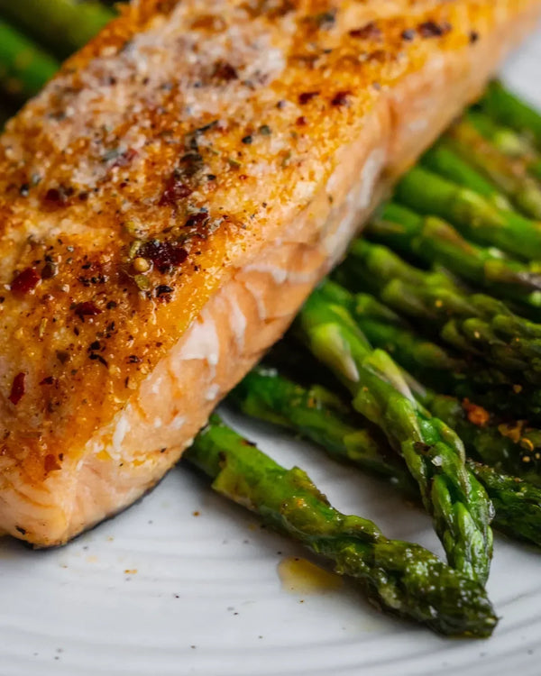 EM² Air Fryer Salmon & Asparagus