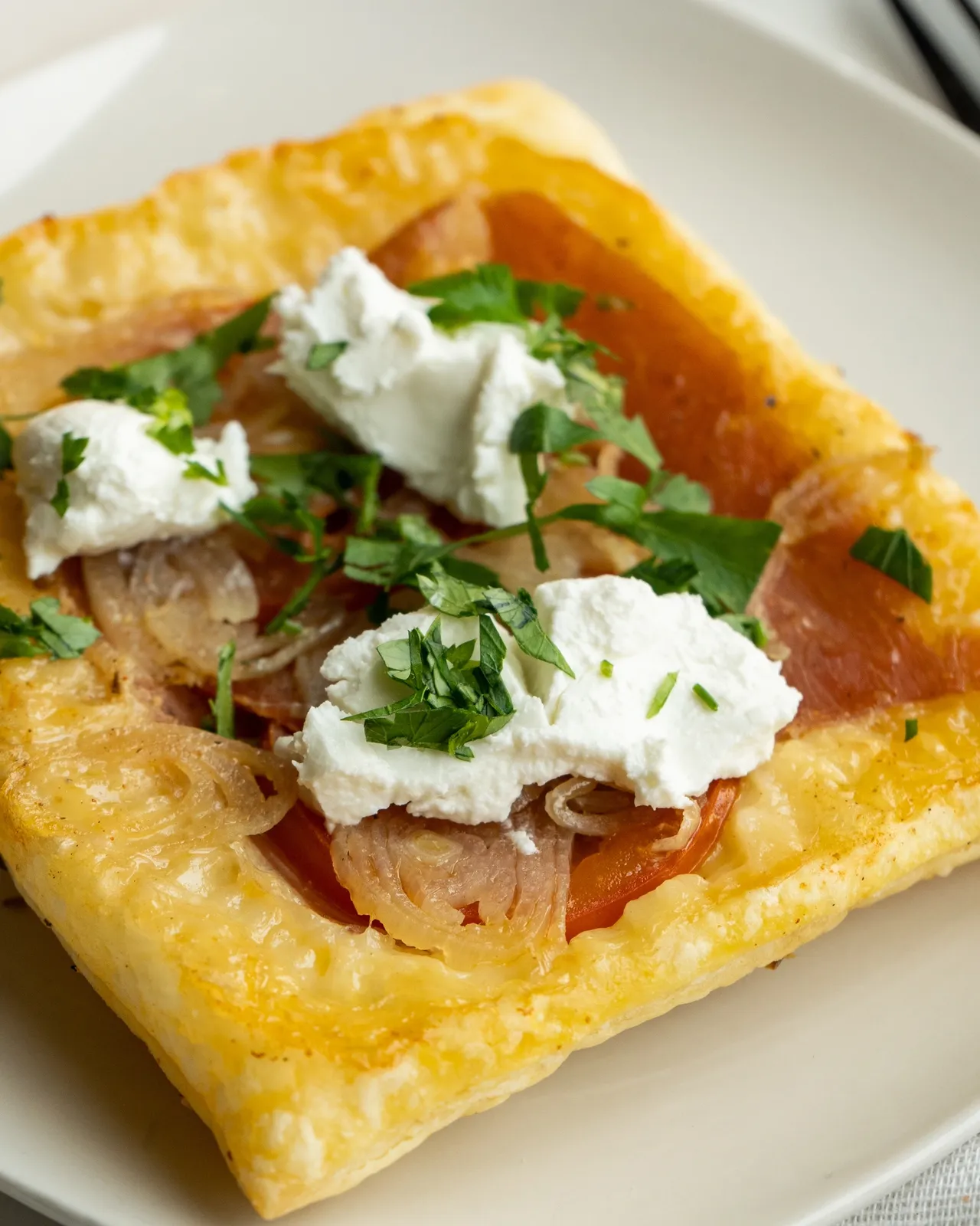 Proscuitto & Goat Cheese Puff Pastry